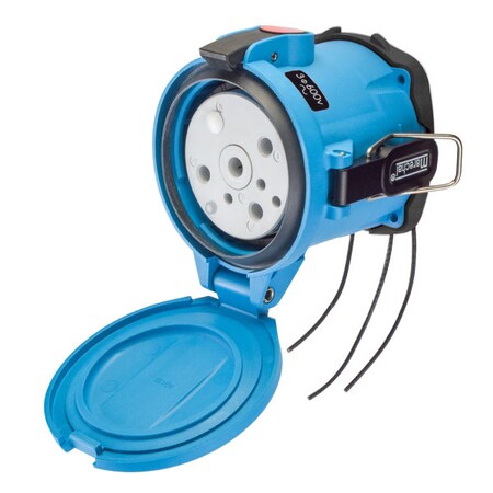 Meltric Pin & Sleeve Receptacle, 150 A, 600V AC, Three Phase, 3 Pole, Screw Terminals Wire Connection Type 63-94143-263-843-NC